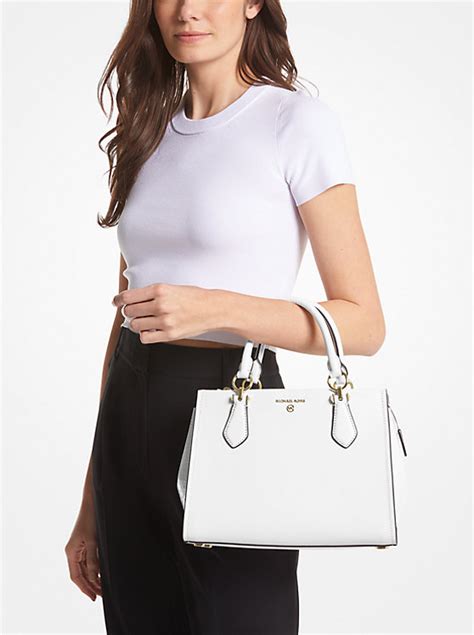 michael kors ava saffiano leather satchel|Michael Kors marilyn medium.